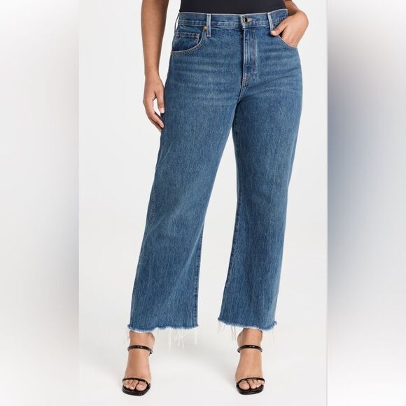 NEW KHAITE The Kerrie Raw Hem Jeans Size 32 - Picture 9 of 9